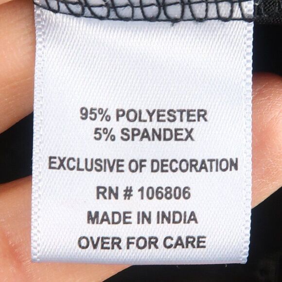 BLACK SLEEVELESS COWL NECK EVENING PARTY TOP WITH SILVER DETAIL SIZE MEDIUM - Picture 2 of 5